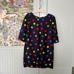 Kate Spade Colorful Polka Dot Shift Dress